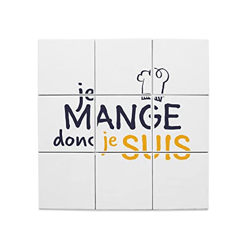 Carreaux céramique décoratif humour pour égayer votre cuisine en faïence