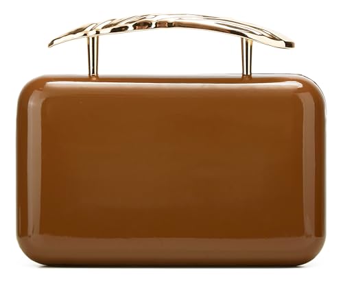 Evening Clutch for Women Top Handle Evening Bag Luxurious Leather Purses Handbag for Wedding Party