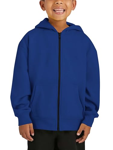 Hat and Beyond Kids Ultimate Heavyweight Zip Up Hoodie Jacket Premium Kangaroo Pocket Long Sleeve Durable Everyday Sweater