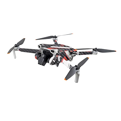 Image of MightySkins Carbon Fiber Skin Compatible with DJI Mini 3 - Mixtape | Protective, Durable Textured Carbon Fiber Finish | Easy to Apply | Made in The USA