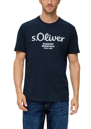 s.Oliver Baumwoll-T-Shirt mit Logo-Print