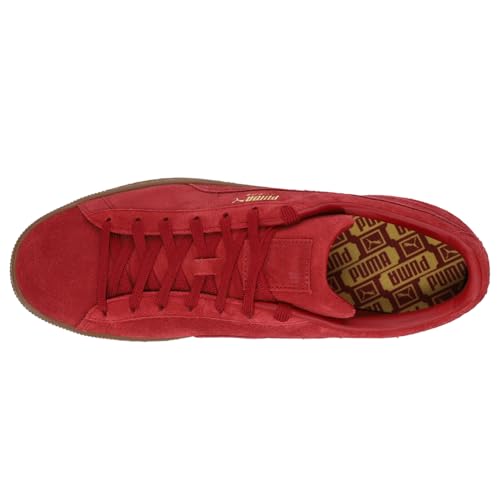 PUMA Mens Suede Gum Lace Up Sneakers Shoes Casual - Red - Size 11.5 M4