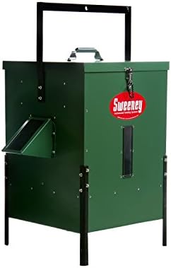 Sweeney Feeders Scatter Feeder with Basic Timer - 100 Pound Capacity, Green