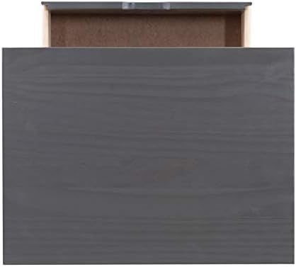 Miniatura 6 de Linon Callie - Carrito de almacenamiento de madera con ocho cajones, color gris