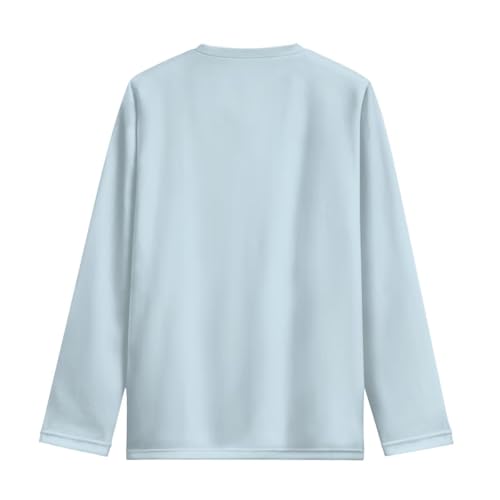 Image of Girls Long Sleeve Shirt with Cute Graphic Casual Pullover Tops 3-16Y