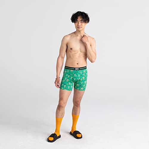 SAXX Men's Underwear - Ultra Super Soft Boxer Briefs with Fly and Built-in Pouch Support – St. Patrick's Day-Green, Large - Image 4