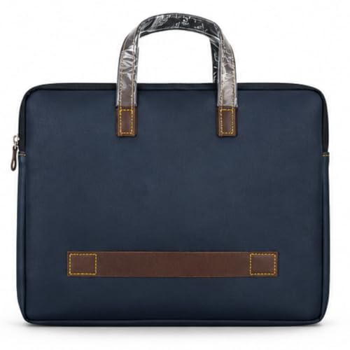 Image of Royal Vegan Leather Laptop Bag for Unisex | Expandable Office Briefcase Fits up to 16-Inch Laptop | Multi-Compartment Organizer | Professional Office, Travel & Daily Use