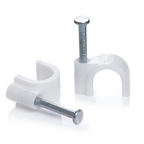 See full amazon price history chart for COPPE-RICO™- 8 MM Wire Fastener Circle Cable Clips with Metal Nail for Table Wall Wiring Cable Management, Wire Cable Cord Organizer Manager Clip Tie Strap Holder, Set of 100 Pcs, 8 mm COPPE-RICO™- 8 MM Wire Fastener Circle Cable Clips with Metal Nail for Table Wall Wiring Cable Management, Wire Cable Cord Organizer Manager Clip Tie Strap Holder, Set of 100 Pcs, 8 mm (B09YNZ28RZ) Amazon Price History, Amazon Price Tracker