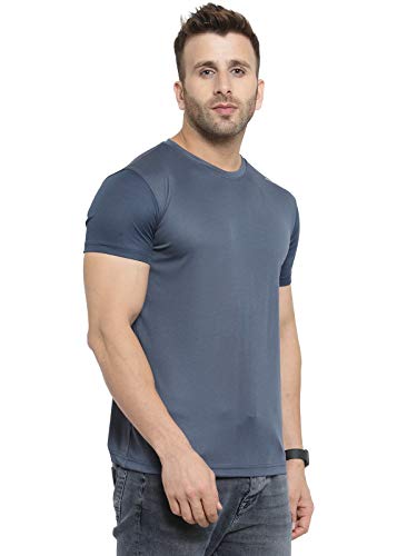 Image of AWG ALL WEATHER GEAR Men's Round Neck Half Sleeves, Lightweight Quick Dry Regular Dry Fit Sports T-Shirt