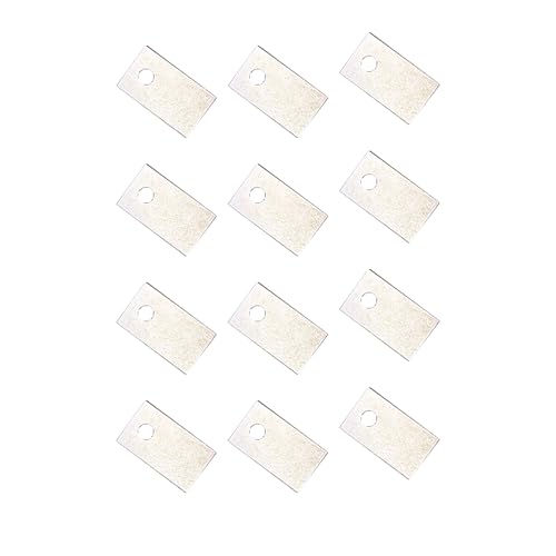 Bridge Shim Set of 12,guitar saddle shims,Compatible with Floyd Rose for Adjusting Saddle Height, 0.2mm Guitar Saddle Shims