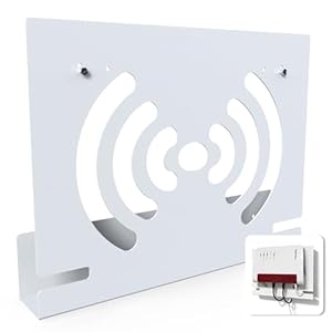 Wandhalterung Kompatibel mit FritzBox 7590 AX 7690 5590 Fiber 5530 7510 7490 7530 6850 6660 Cable 6890 Router, JLNJLE Metal Halterung Modem Aufhängung mit Kabelmanagement, Effiziente Wärmeableitung