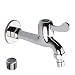 HARPOON Wall Mounted Washing Machine Taps Balcony Mop Sink Faucet Brass Single Handle Cold Garden, Chrome (Lengthen)