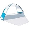 OutdoorMaster Beach Tent Sun Shelter with 2 Ventilated Doors, UPF50+ Easy Setup Beach Tent Canopy for 3 Person, Lightweight & Portable Family Beach Umbrellas for Sand with Carrying Bag -Ocracoke Coast