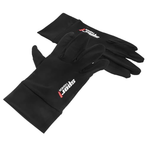 FOMIYES 1 Par Guantes a Prueba De Viento a Prueba De Agua Ciclista Bike Dedos Ciclismo Exterior Acolchado Lleno Guantes De Montaña Cálido Guantes De Bicicleta para Hombre Negro