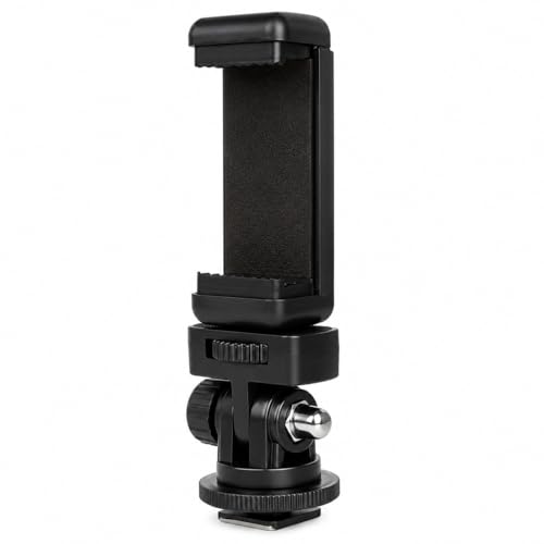 Image of 360 Rotating Smartphone Holder with Hot Shoe Mount & 1 /4 inch Thread