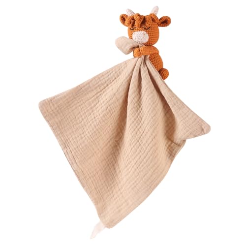 Image of BBYP Lamb Luxury Snuggle Plush Animal Security Blanket Blanket Infant Nursery Character Blanket Luxury Snuggler Plush Baby Lovey Lamb