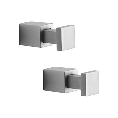 Tiger Ganchos Square para Ropa y Toallas, Acero Inoxidable Cepillado Cover