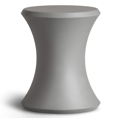Image of Coast Modern Outdoor Side Table - Lounger Table for Inside Pool or on Patio - All-Weather Furniture for Sun Shelf Up to 15 inch - Gray
