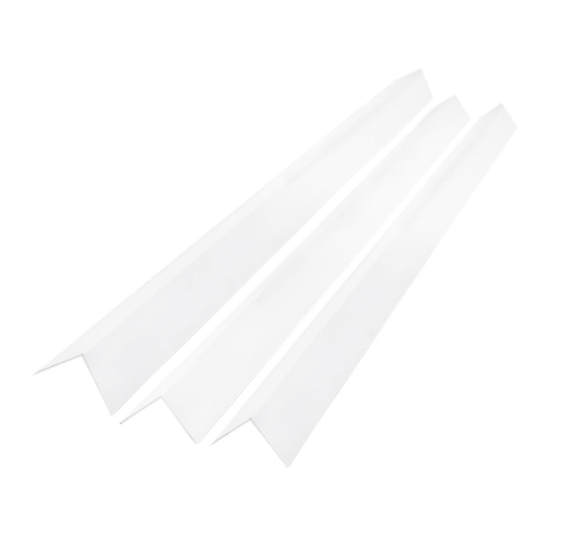 Homesmart White 1 Metre UPVC Plastic Rigid Angle Corner Trim 10 x 10mm, 90 Degree Right Angle Profile, Durable Weatherproof uPVC Moulding for Wall Edges, Corners, DIY, Bathroom & Kitchen, Pack of 3