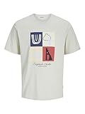 Jack & Jones Jorcanggu Front Branding tee SS Cn, Celadon Tint, M