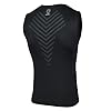 AMZSPORT Canotta Compressione da Uomo Sport Senza Maniche Base Layer Asciugatura Rapida Top Nero XL #1