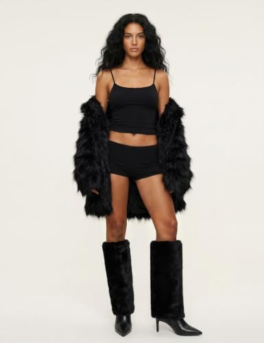 Image of VIUGJNEX Fold Over Boots for Women Fall Tall Knee High Boots