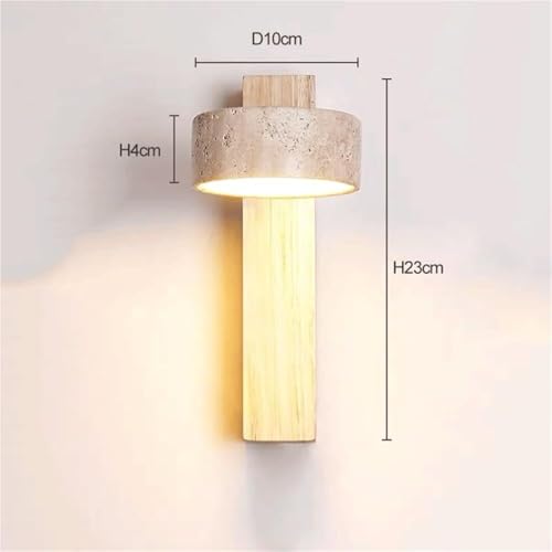 Lámpara de lectura de cabecera con rotación y luz LED cálida de 3000K 4