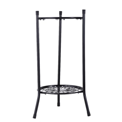Soporte de planta para interior-estantería de maceta de flores multicapa para ahorrar espacio | Puerta de planta decorativa para salón, balcón, plantas redondas de acero revestido para