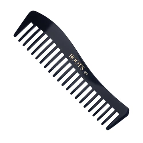 ROOTS - Professional Hair Cutting Comb | Wide Tooth | Salon Grade | Ideal for Women's Hair Sectioning, Partition, Highlighting, Colouring | Prevent Hair Damage | Length - 7.08 Inch | Model No. 407