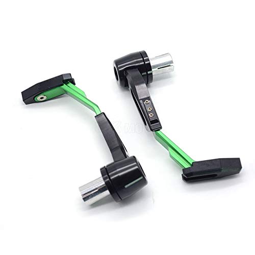 Sxgyubt Protetor de 22 mm Guidão Motocicleta Proguard Freio Clutch Systems Alavancas Protegem Verde