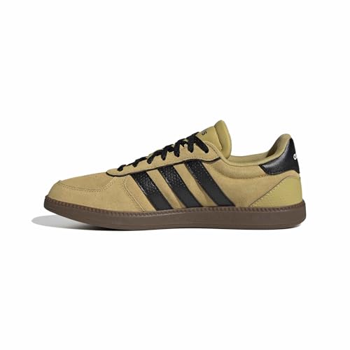 adidas Femme Breaknet Sleek Shoes, Pyrite/Core Black/GUM5, 40 2/3 EU