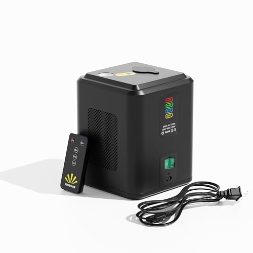 Mini Stage Light Machine Electronic Stage Effect Light Device Vertical Visual Lighting Machine with Remote Control 6-10 ft Output for Wedding Party Event Church DJ Show (Not Include Material)