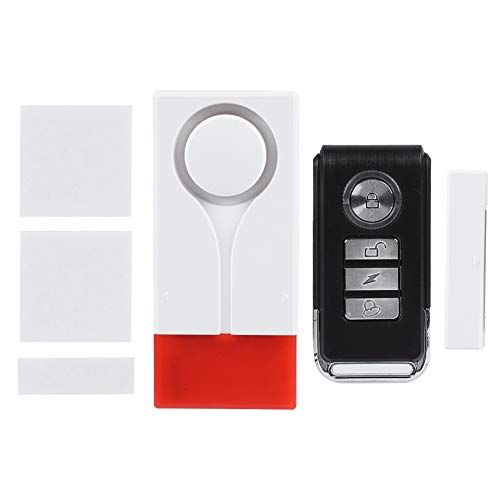 Preisvergleich Produktbild Tangxi Magentic Sensor Alarm, 108dB Funk-Türalarmanlage Sicherheitssystem Vibrationsmagnet Senso mit Fernbedienung für Zuhause / Büro