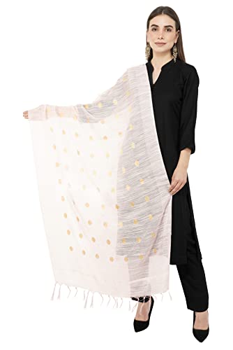 Image of Rhe-ana Women's Art Silk /Viscose Stole Dupatta for women | Stoles for Girls Stylish | Shawl And Stall For Ladies With Polka Dots 30 x 90 Inches