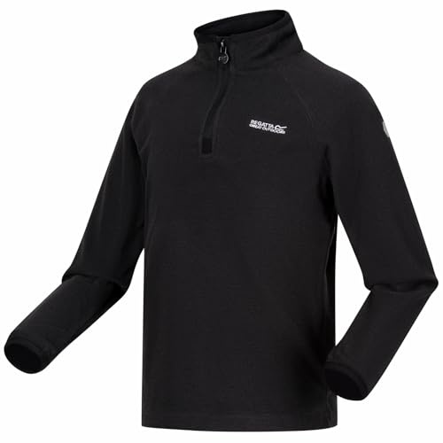 Regatta Loco Half Zip Fleece Black 13yrs