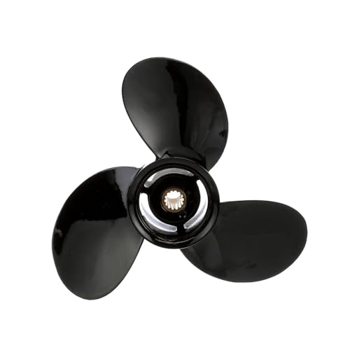 Image of Quicksilver Black Diamond 3-Blade Aluminum Propeller for Mercury and MerCruiser Engines