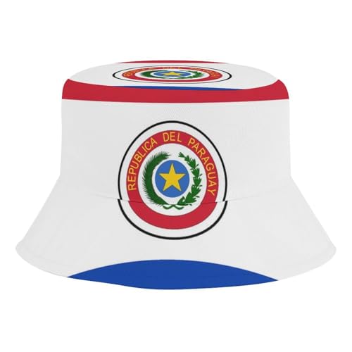 Paraguay FlagChildren's Bucket Hat for Boys and Girls, Breathable Summer Beach Hat52cm