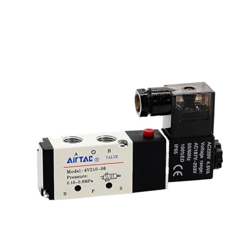 Électrovanne 4v210-08 DC 24V vanne magnétique de commande d'air comprimé - 2