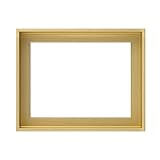 B.B.F MAKE Canvas Floater Frame, Champagne Gold Wood Picture Frame for 0.75