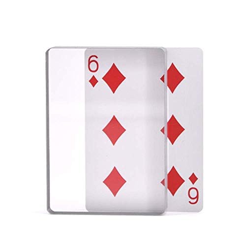 Omni Deck szklana talia kart związane z lodem magiczne sztuczki zbliżenie karta iluzja akcesoria sztuczka znak karta do czyszczenia bloku magia
