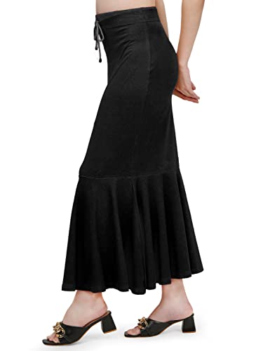 Mehrang Stretchable Saree Shapewear Petticoat for Women, Cotton Blended,Petticoat,Skirts for Women,Shape Wear Dress for Saree