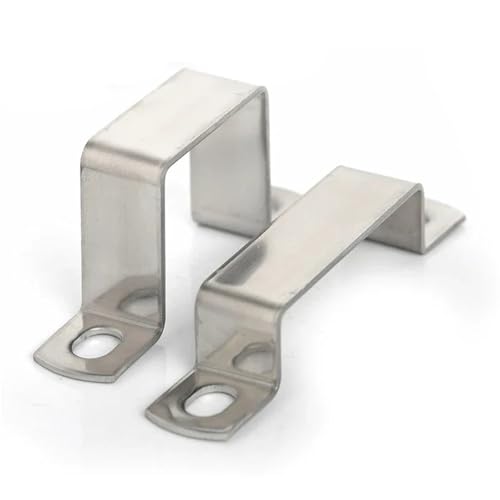 Fixation tube carré 20x20 inox 304 pour structure rigide