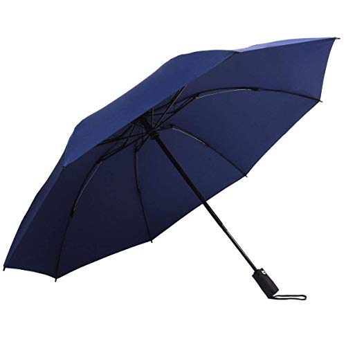 Four Season Auto Open & Close Umbrella with Carabiner Hook Handle | Reinforced 8-Rib Fibreglass Frame | Windproof & Waterproof UPF 50+ UV Protection | Compact 3 Fold Travel Umbrella-picture-31