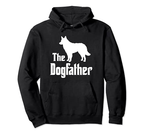 The Dogfather - funny dog gift, funny Mudi Pullover Hoodie, Black, S