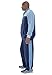 KingSize Men's Big & Tall Colorblock Velour Tracksuit - 3XL, Steel Black