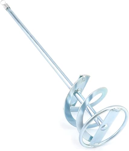 Mezclador de Pintura y Yeso 100 mm | Mezclador de mortero rosca SDS Plus- Varilla Mezcladora accesorio de Taladro 100 mm - Compatible con todos los taladros SDS Plus para Líquidos viscosos