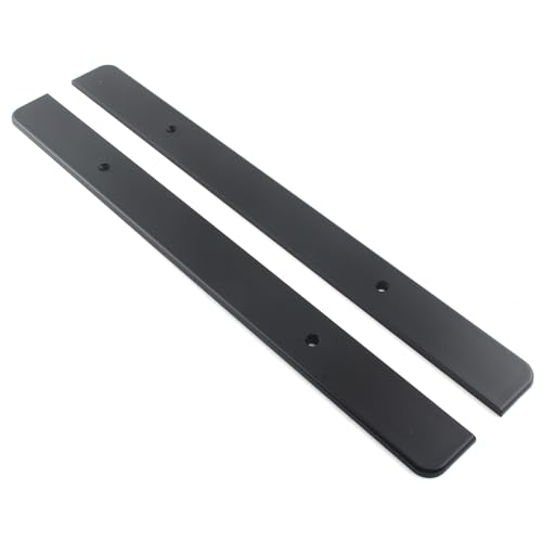 1Par de Placas Protectores Extendido Negro para Alforjas Duraderas Compatibles con Harley Touring 1993-2013 miniatura 5
