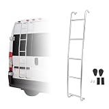 Areyourshop Stainless Steel 5-Step Van Ladder for Dodge Ram ProMaster High Roof...