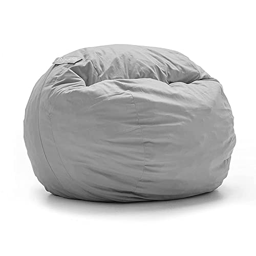 Big Joe Fuf Medium Foam Filled Bean Bag Chair With Removable Cover, Fog Lenox, 3Ft Big #TOP10