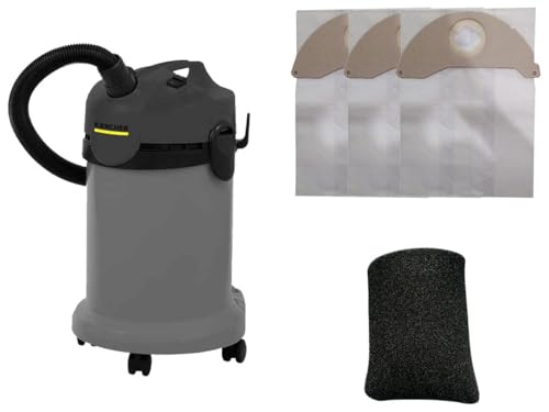Kit 6 Sacos Descartáveis Aspirador Karcher NT 20/1 + Filtro